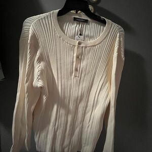 A-COLD-WALL* Cream Ribbed Top